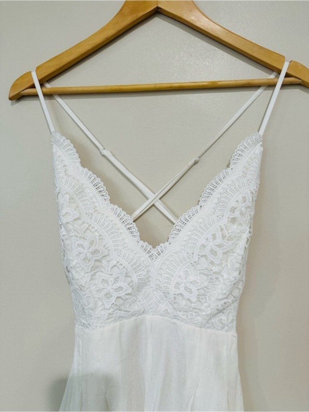 Lulus White Lace Romper XS Cottagecore Bridal Coquette NWT - Picture 5 of 11